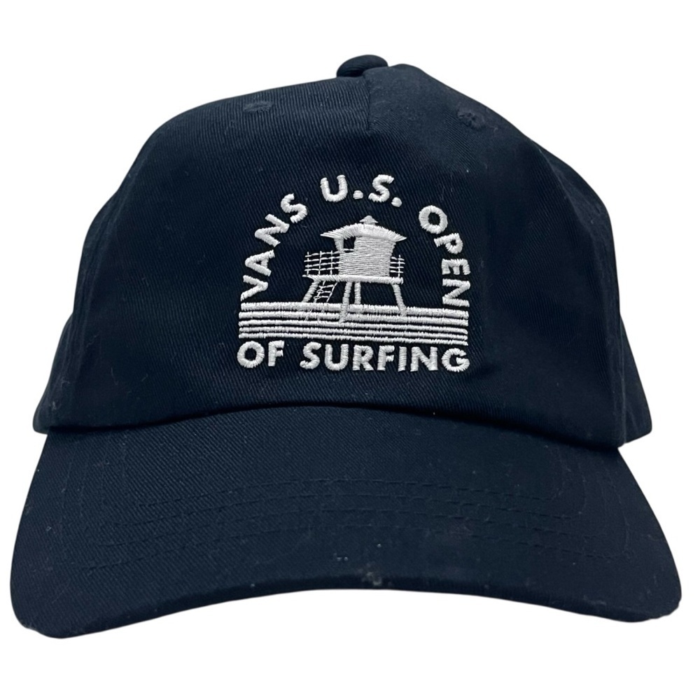 Vans U.S. Open of Surfing Adjustable Black Cotton Ball Cap by VANS Off the Wall